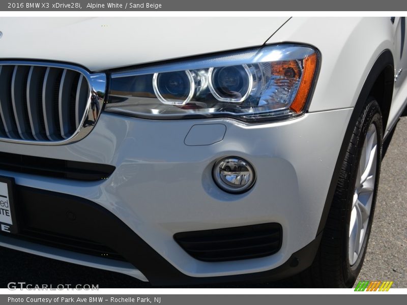 Alpine White / Sand Beige 2016 BMW X3 xDrive28i