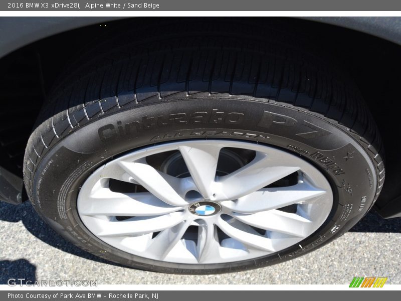 Alpine White / Sand Beige 2016 BMW X3 xDrive28i