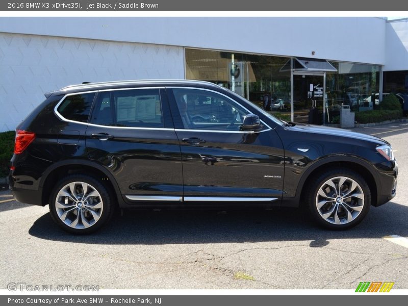 Jet Black / Saddle Brown 2016 BMW X3 xDrive35i