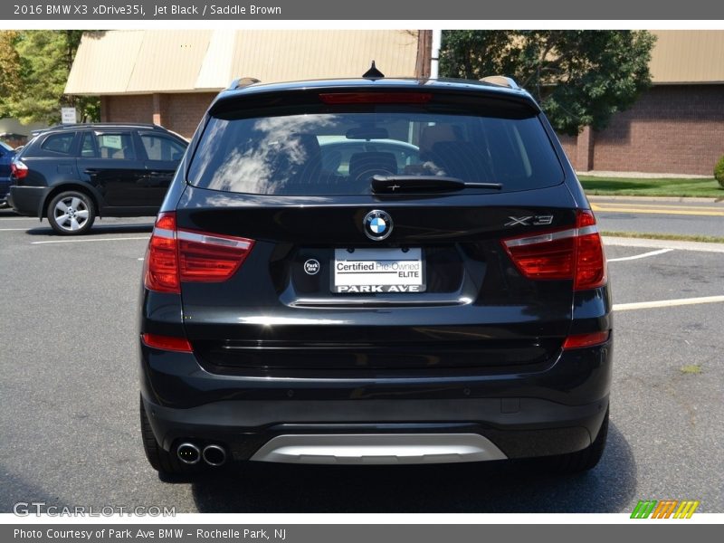 Jet Black / Saddle Brown 2016 BMW X3 xDrive35i