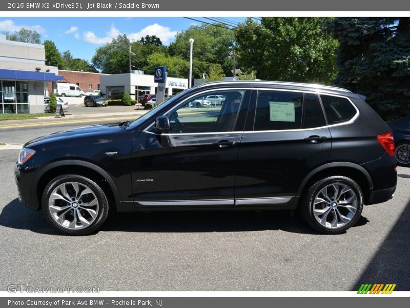 Jet Black / Saddle Brown 2016 BMW X3 xDrive35i