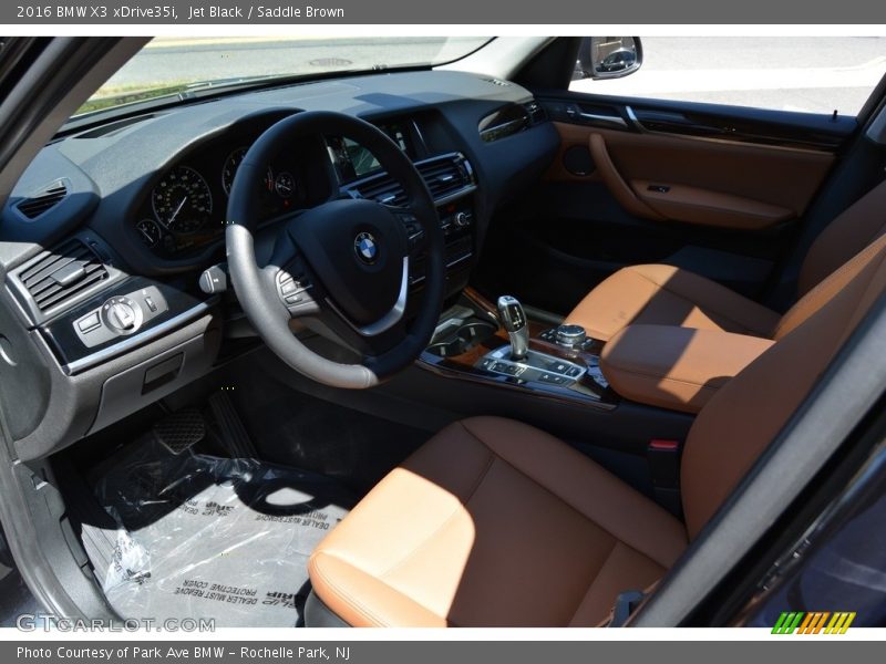 Jet Black / Saddle Brown 2016 BMW X3 xDrive35i