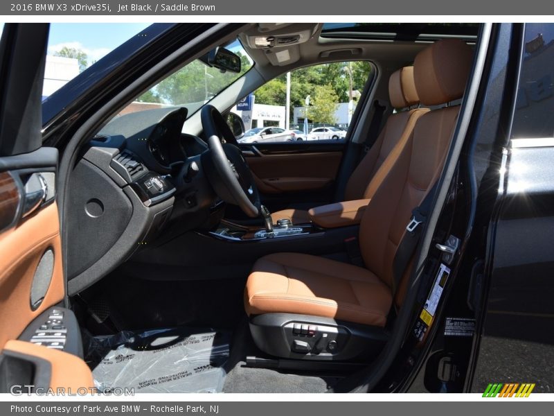 Jet Black / Saddle Brown 2016 BMW X3 xDrive35i