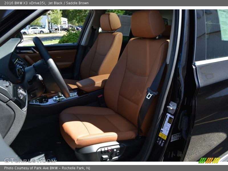 Jet Black / Saddle Brown 2016 BMW X3 xDrive35i