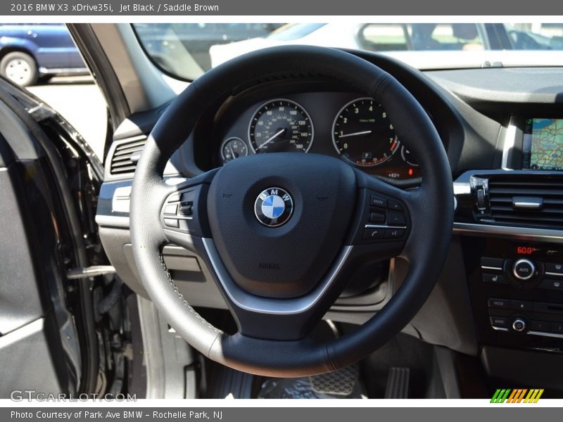 Jet Black / Saddle Brown 2016 BMW X3 xDrive35i