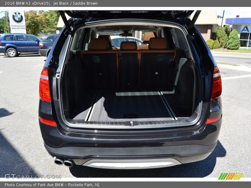 Jet Black / Saddle Brown 2016 BMW X3 xDrive35i