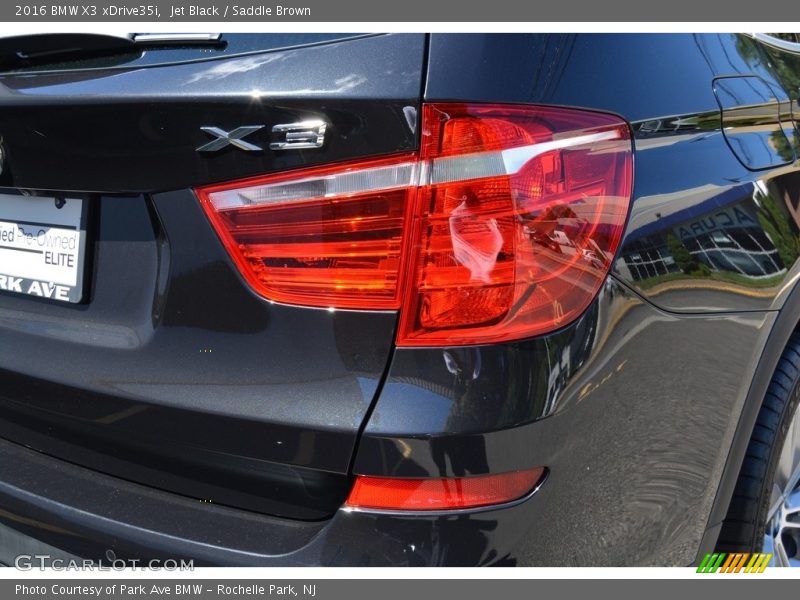Jet Black / Saddle Brown 2016 BMW X3 xDrive35i