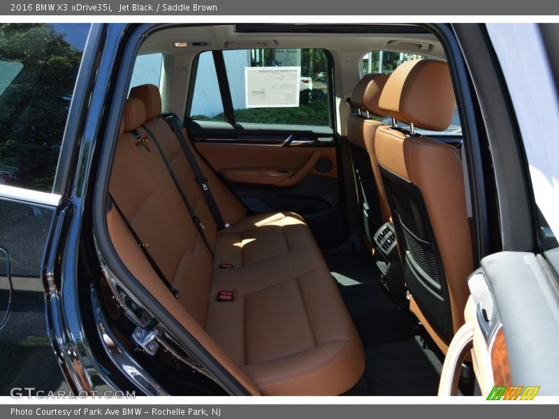 Jet Black / Saddle Brown 2016 BMW X3 xDrive35i