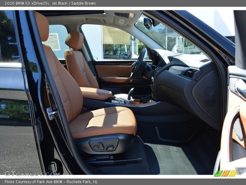 Jet Black / Saddle Brown 2016 BMW X3 xDrive35i