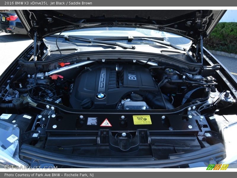 Jet Black / Saddle Brown 2016 BMW X3 xDrive35i