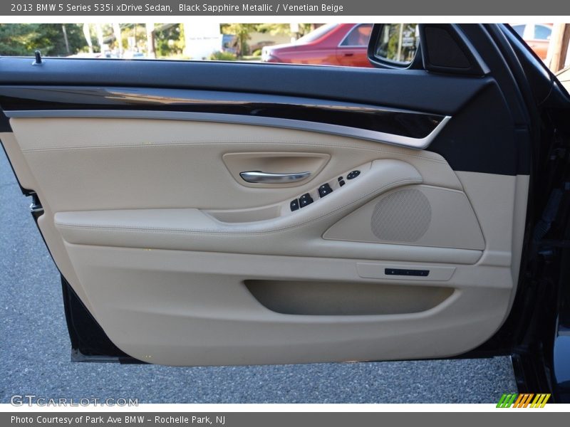 Black Sapphire Metallic / Venetian Beige 2013 BMW 5 Series 535i xDrive Sedan