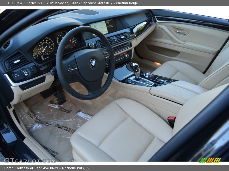 Black Sapphire Metallic / Venetian Beige 2013 BMW 5 Series 535i xDrive Sedan
