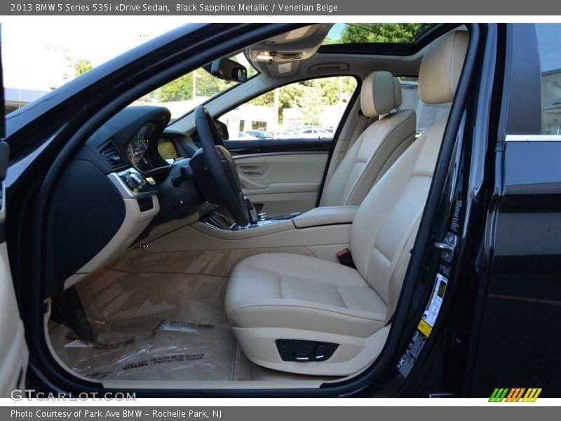 Black Sapphire Metallic / Venetian Beige 2013 BMW 5 Series 535i xDrive Sedan