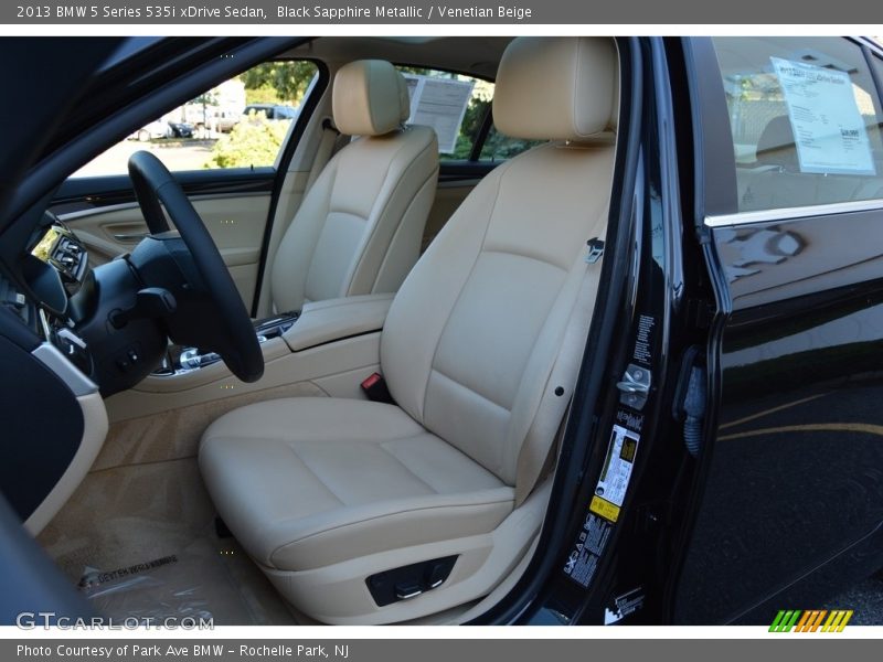 Black Sapphire Metallic / Venetian Beige 2013 BMW 5 Series 535i xDrive Sedan