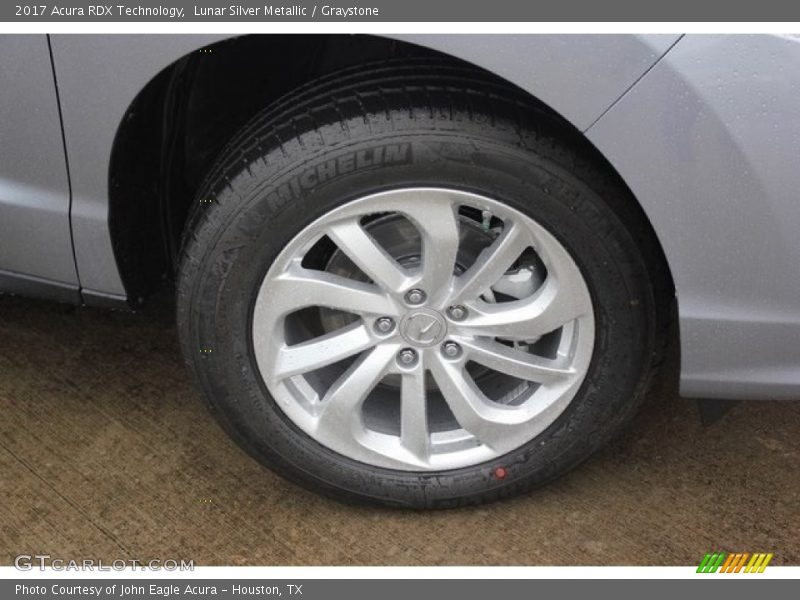Lunar Silver Metallic / Graystone 2017 Acura RDX Technology
