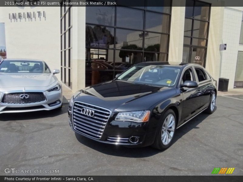 Havanna Black Metallic / Black 2011 Audi A8 L 4.2 FSI quattro