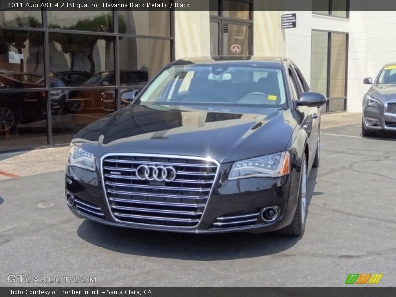 Havanna Black Metallic / Black 2011 Audi A8 L 4.2 FSI quattro