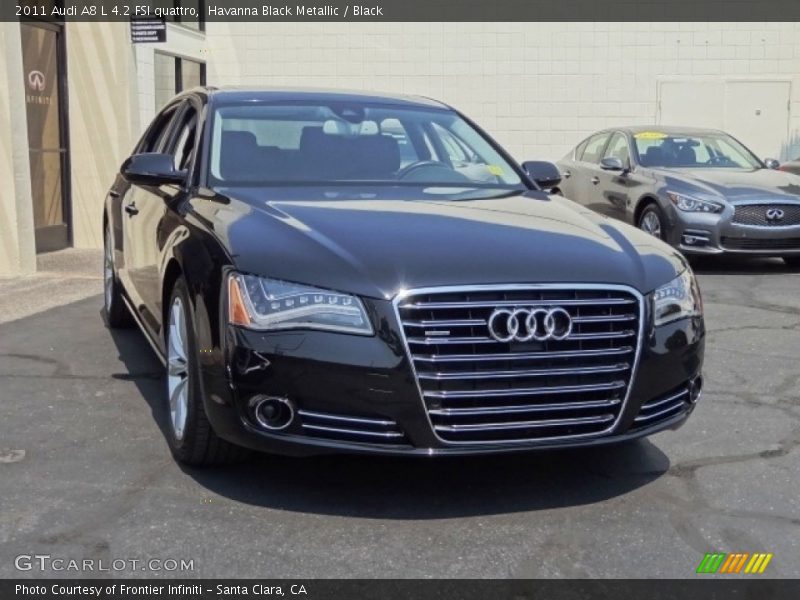 Havanna Black Metallic / Black 2011 Audi A8 L 4.2 FSI quattro