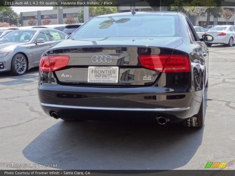 Havanna Black Metallic / Black 2011 Audi A8 L 4.2 FSI quattro