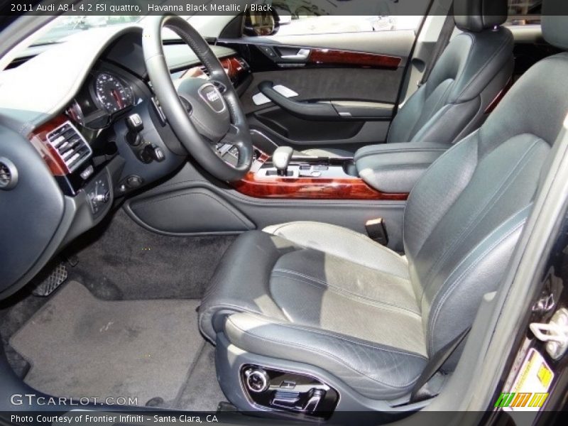 Havanna Black Metallic / Black 2011 Audi A8 L 4.2 FSI quattro