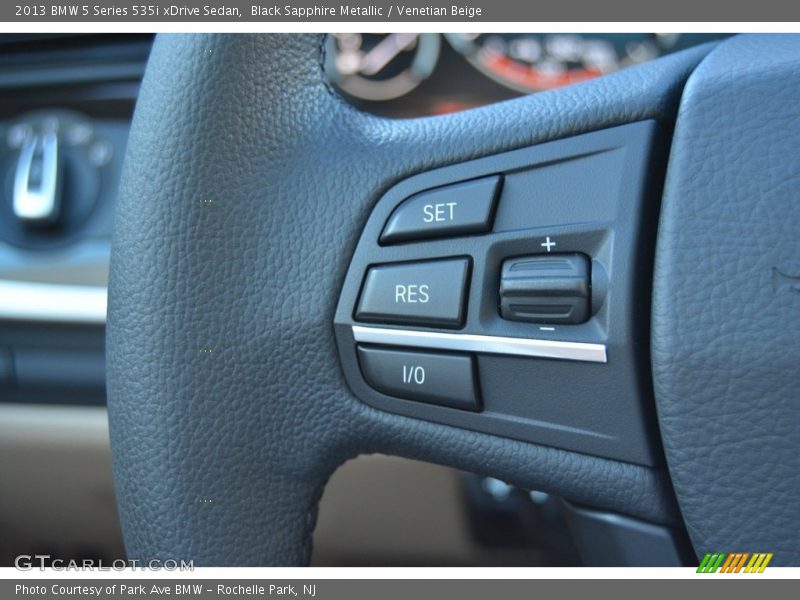 Black Sapphire Metallic / Venetian Beige 2013 BMW 5 Series 535i xDrive Sedan