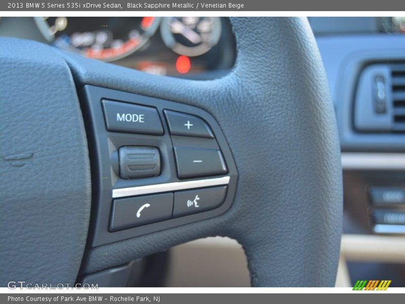 Black Sapphire Metallic / Venetian Beige 2013 BMW 5 Series 535i xDrive Sedan