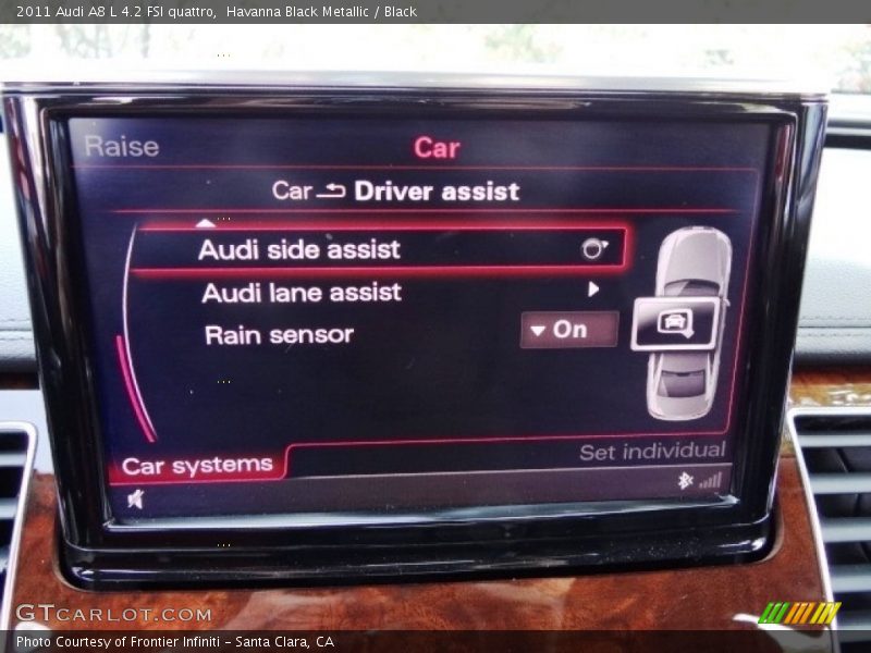 Havanna Black Metallic / Black 2011 Audi A8 L 4.2 FSI quattro