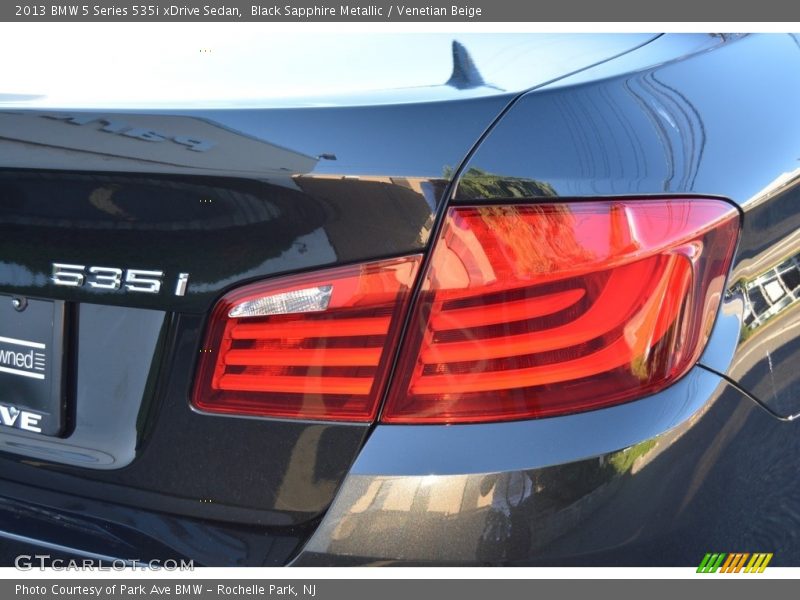 Black Sapphire Metallic / Venetian Beige 2013 BMW 5 Series 535i xDrive Sedan