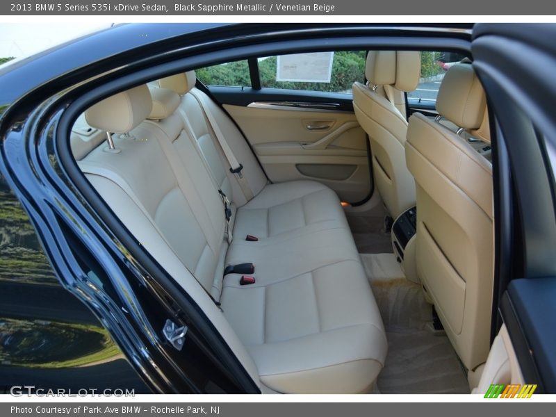 Black Sapphire Metallic / Venetian Beige 2013 BMW 5 Series 535i xDrive Sedan