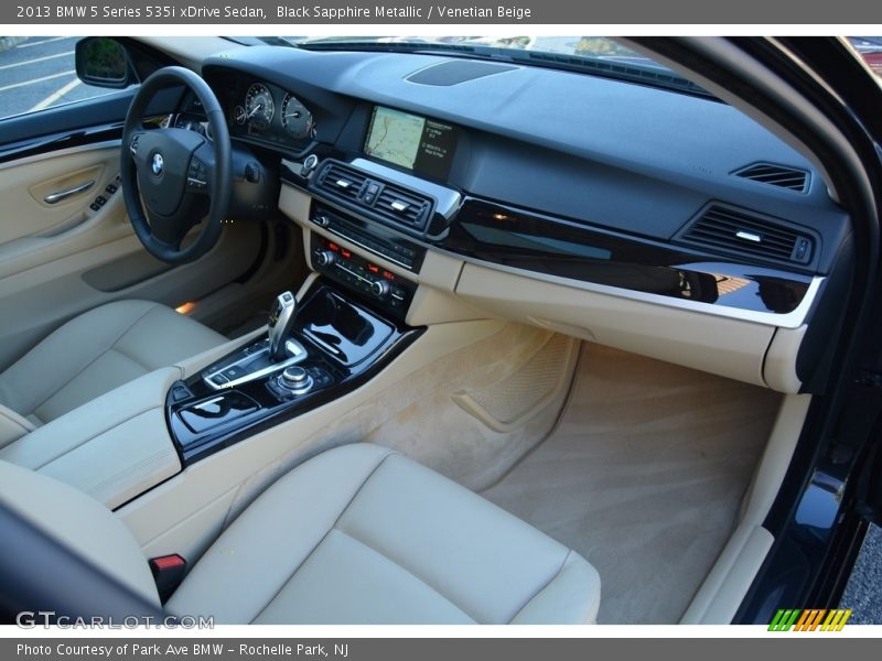Black Sapphire Metallic / Venetian Beige 2013 BMW 5 Series 535i xDrive Sedan