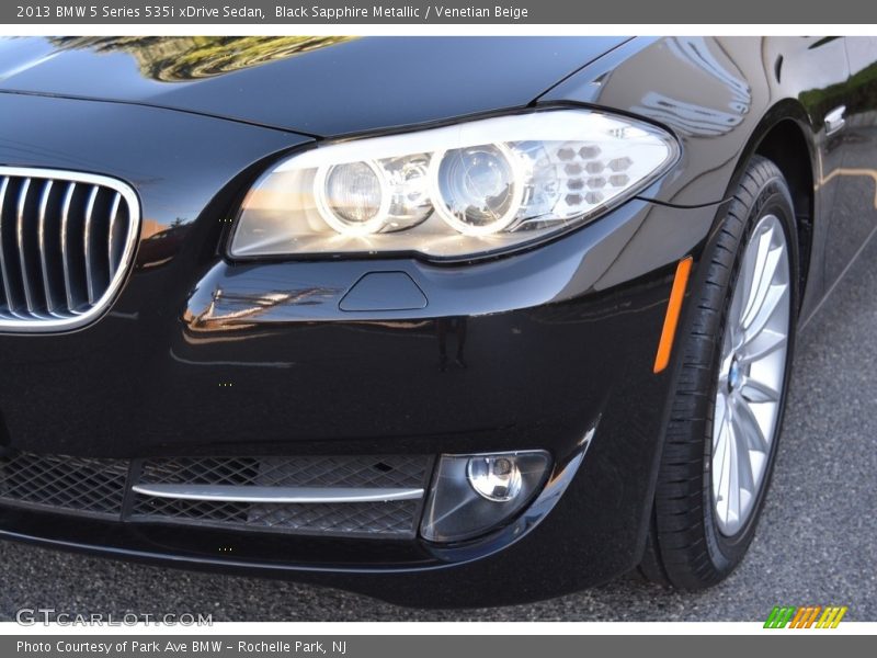 Black Sapphire Metallic / Venetian Beige 2013 BMW 5 Series 535i xDrive Sedan