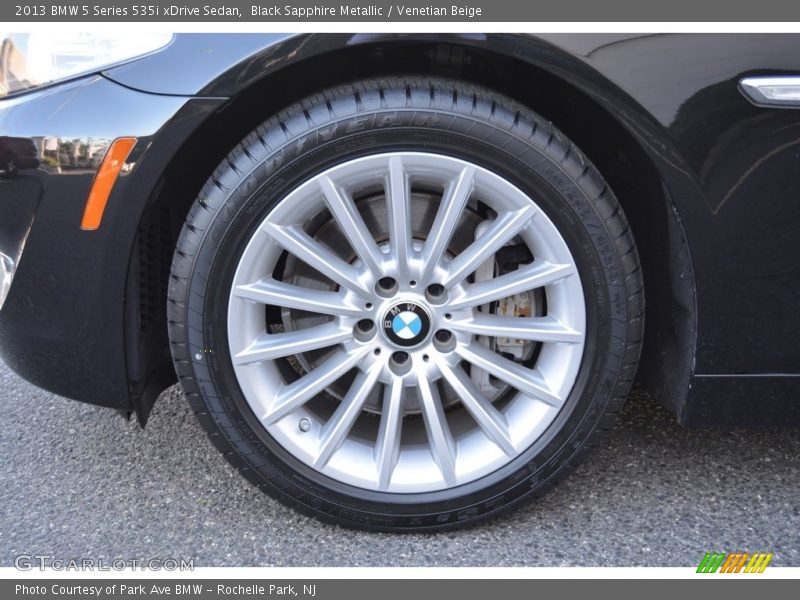 Black Sapphire Metallic / Venetian Beige 2013 BMW 5 Series 535i xDrive Sedan