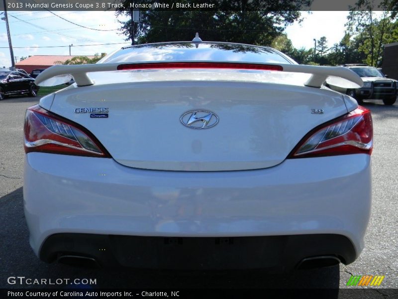 Monaco White / Black Leather 2013 Hyundai Genesis Coupe 3.8 Track