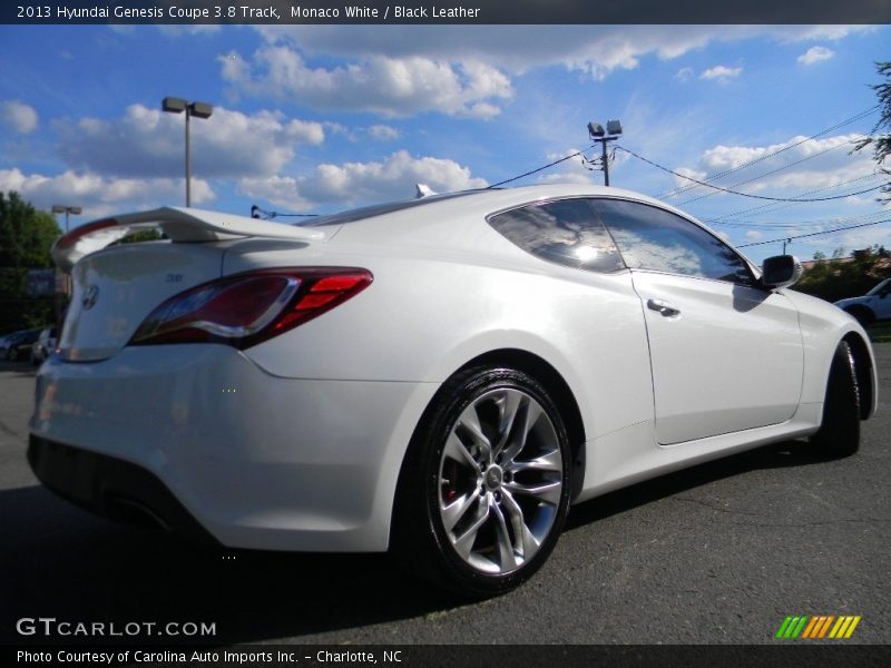Monaco White / Black Leather 2013 Hyundai Genesis Coupe 3.8 Track