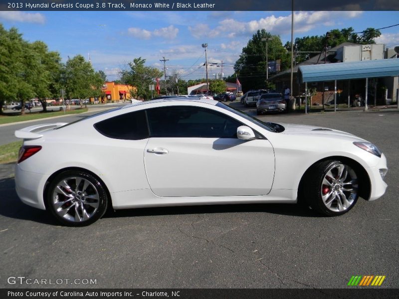 Monaco White / Black Leather 2013 Hyundai Genesis Coupe 3.8 Track