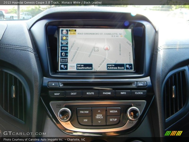 Monaco White / Black Leather 2013 Hyundai Genesis Coupe 3.8 Track