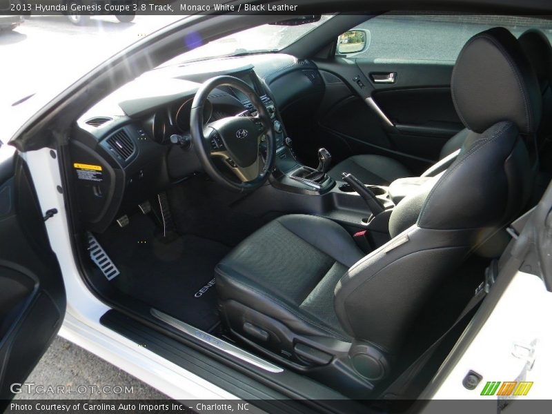 Monaco White / Black Leather 2013 Hyundai Genesis Coupe 3.8 Track