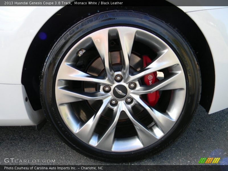 Monaco White / Black Leather 2013 Hyundai Genesis Coupe 3.8 Track