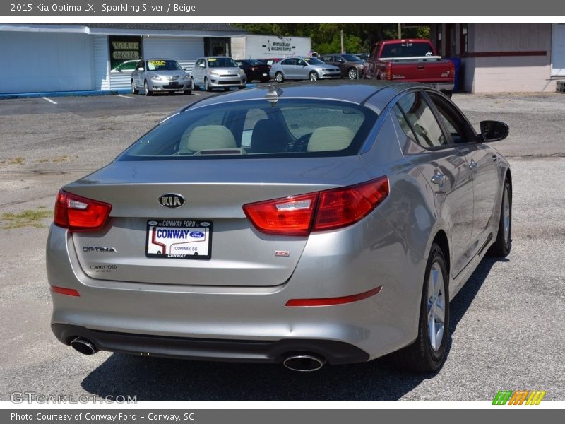 Sparkling Silver / Beige 2015 Kia Optima LX