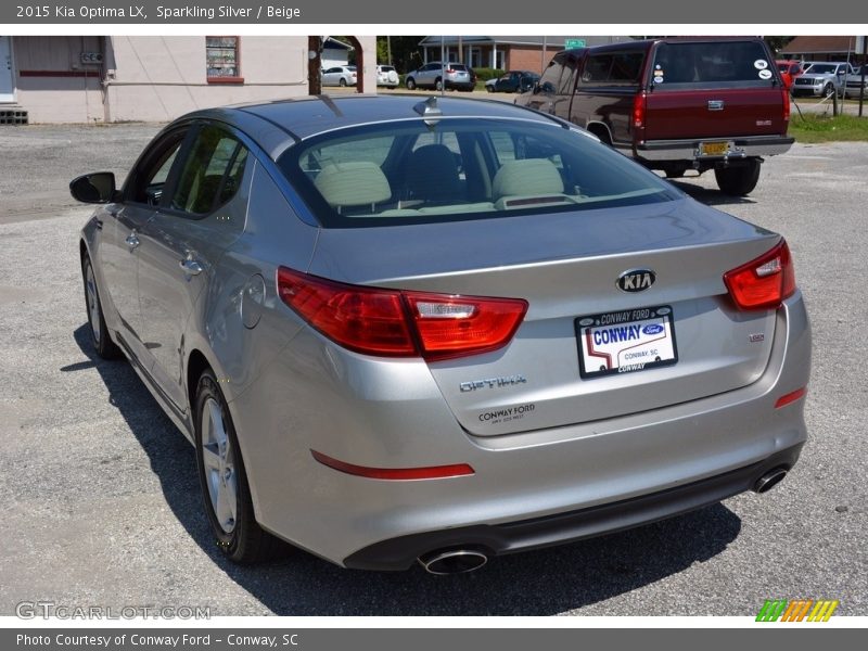 Sparkling Silver / Beige 2015 Kia Optima LX