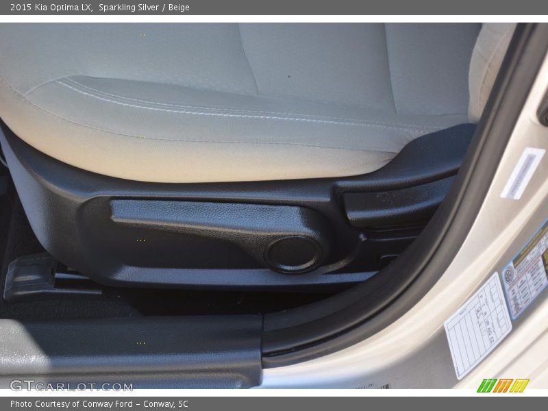 Sparkling Silver / Beige 2015 Kia Optima LX