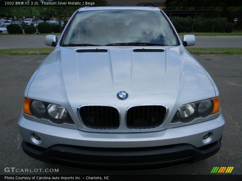 Titanium Silver Metallic / Beige 2003 BMW X5 3.0i