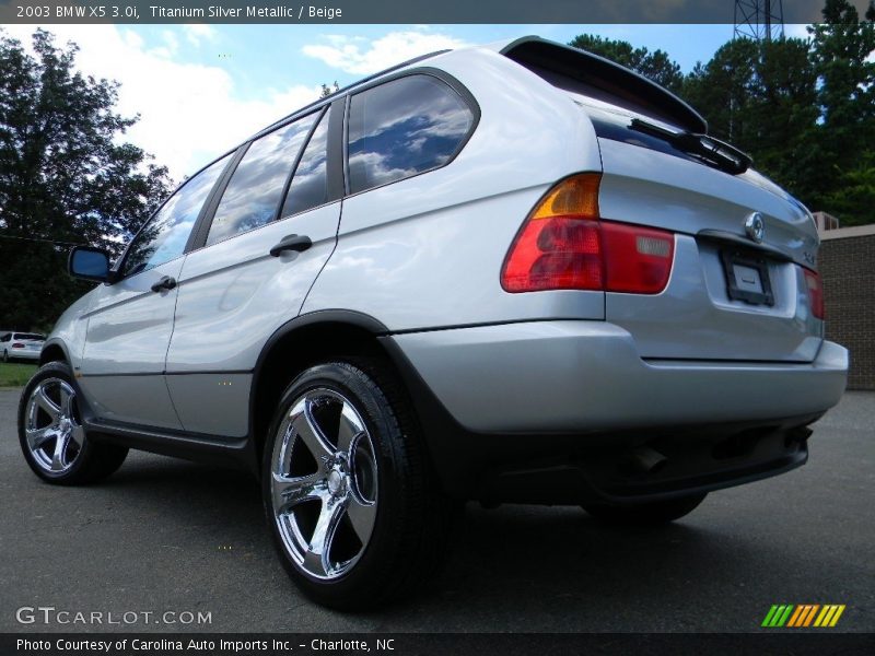 Titanium Silver Metallic / Beige 2003 BMW X5 3.0i