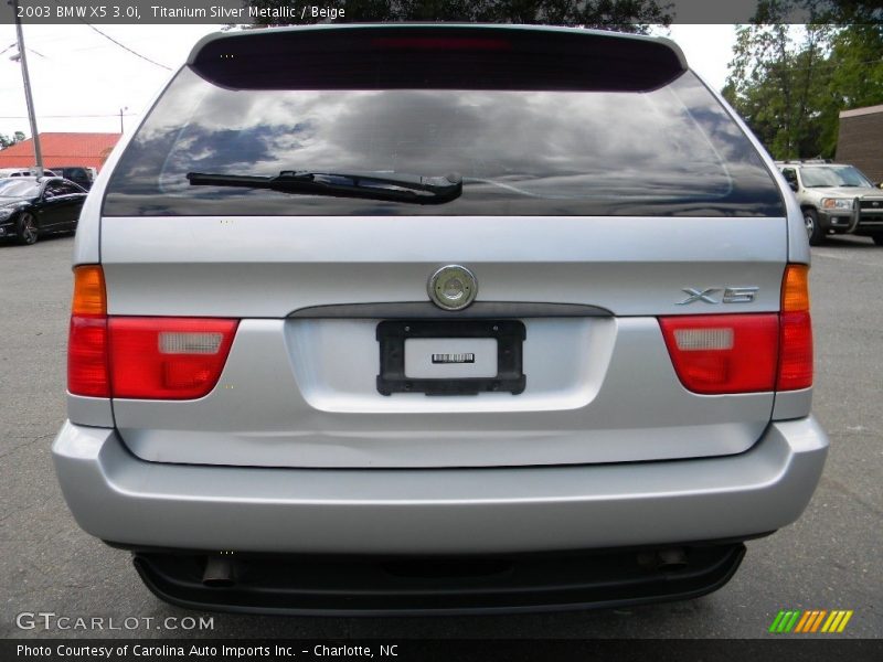Titanium Silver Metallic / Beige 2003 BMW X5 3.0i