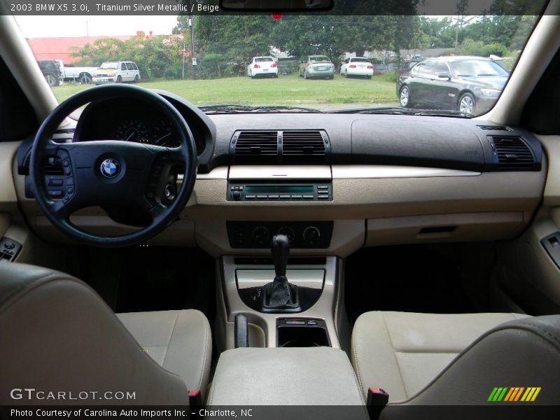 Titanium Silver Metallic / Beige 2003 BMW X5 3.0i