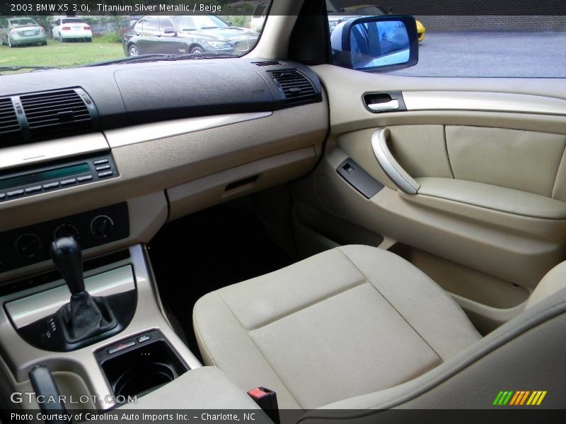 Titanium Silver Metallic / Beige 2003 BMW X5 3.0i