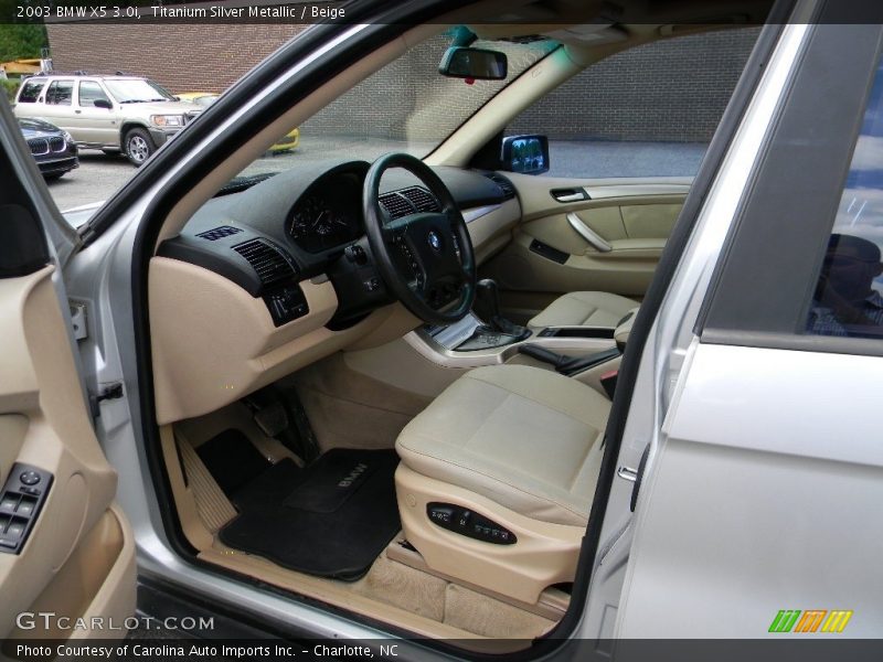 Titanium Silver Metallic / Beige 2003 BMW X5 3.0i