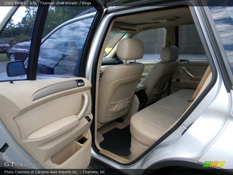 Titanium Silver Metallic / Beige 2003 BMW X5 3.0i