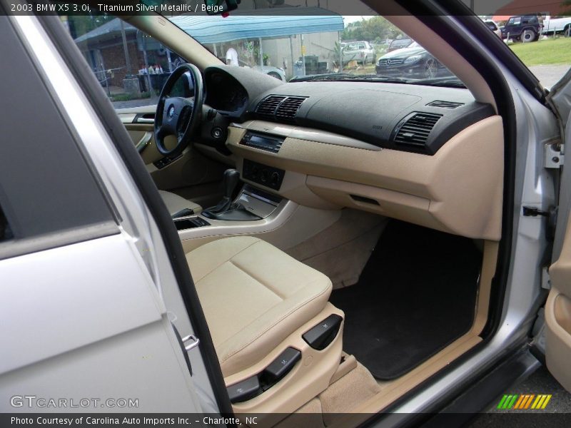 Titanium Silver Metallic / Beige 2003 BMW X5 3.0i