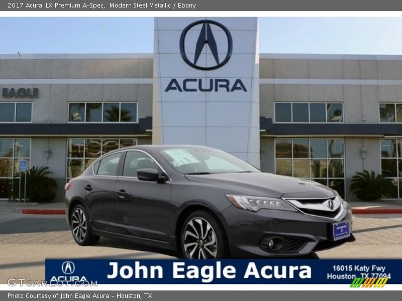 Modern Steel Metallic / Ebony 2017 Acura ILX Premium A-Spec